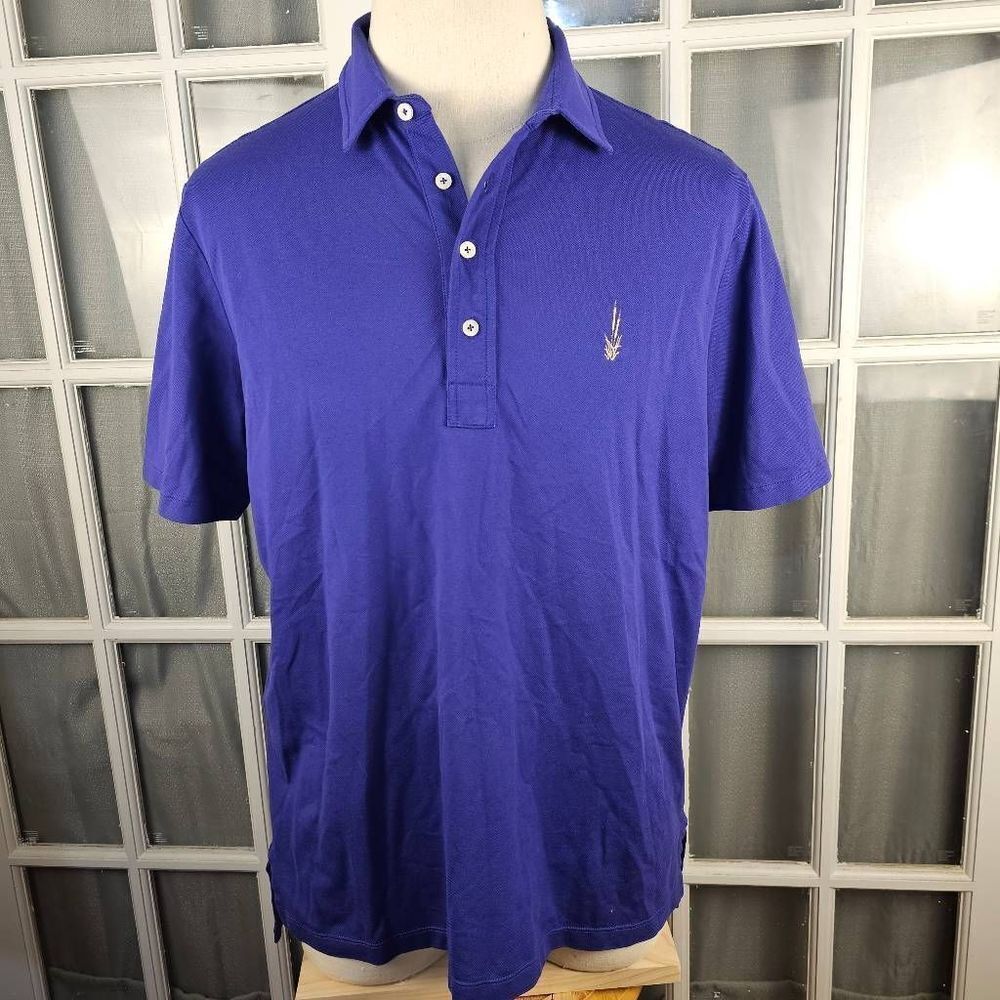 RLX Ralph Lauren Mens Purple Polo Golf‎ Shirt Large